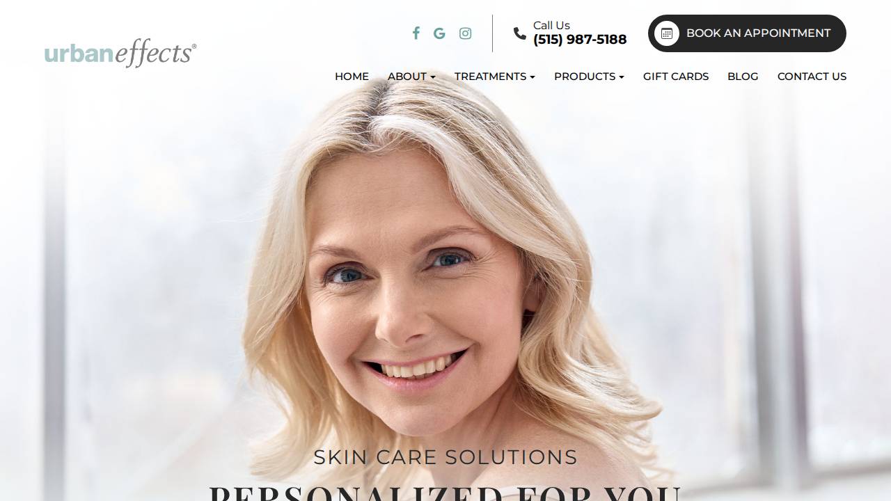 Urban Effects Medspa Inc.. website screenshot