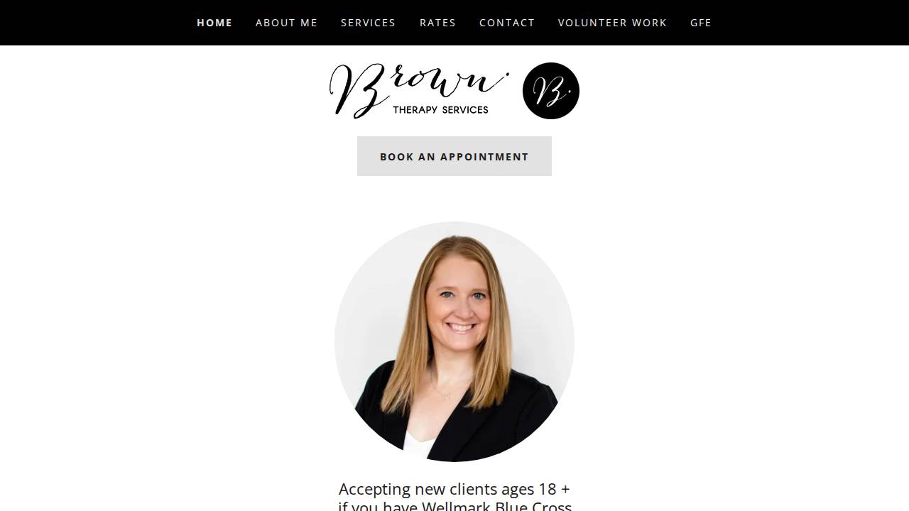 Brown Therapy Resources LLC website screenshot