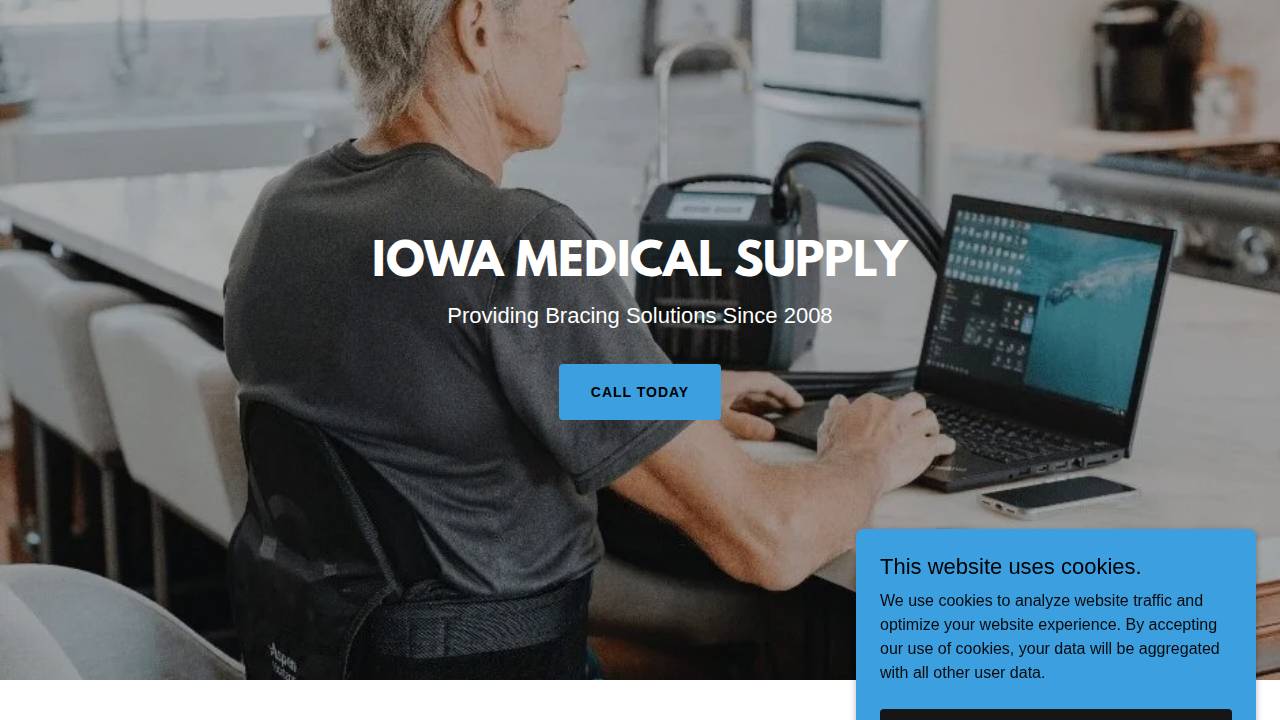 D & L Medical Supplies website screenshot