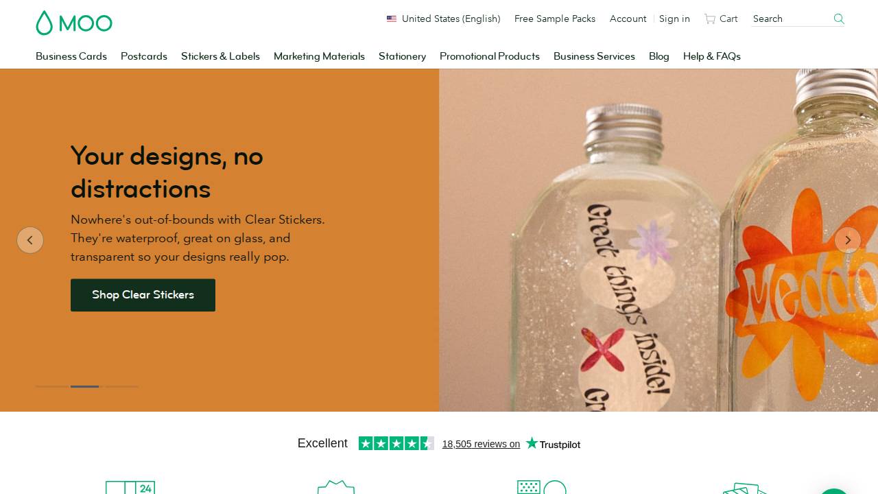 MOO INC website screenshot