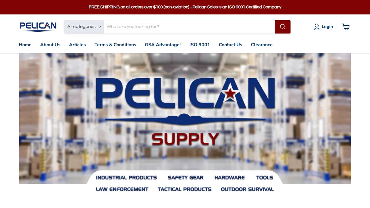 Pelican Sales Inv website screenshot