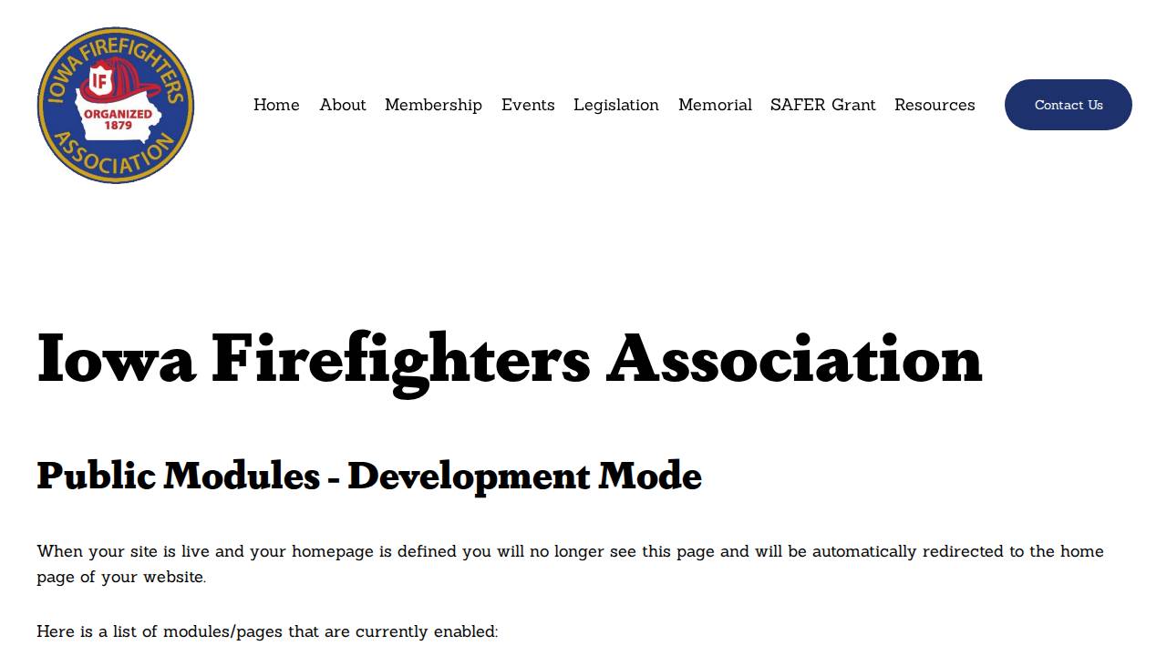 Richard Warden website screenshot