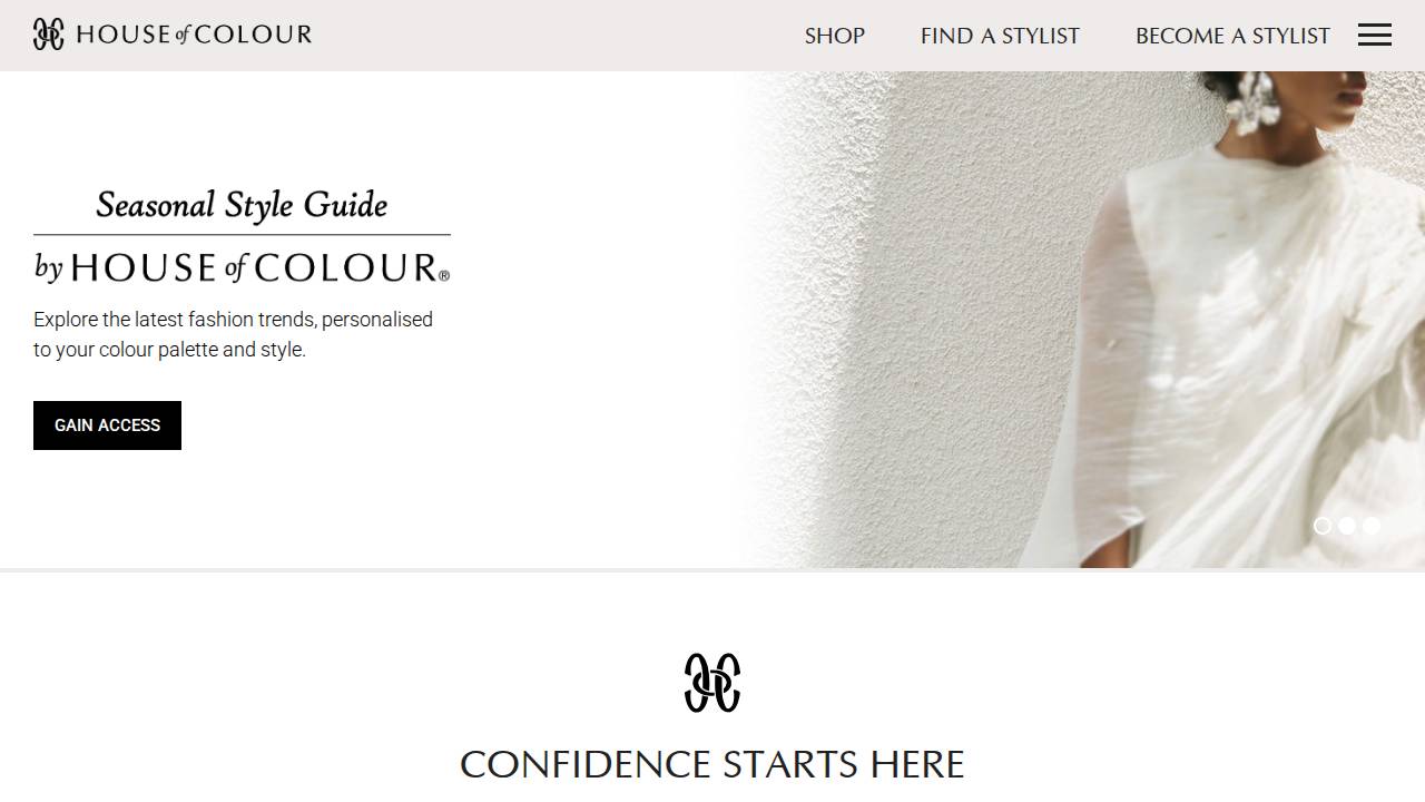House OF Colour website screenshot