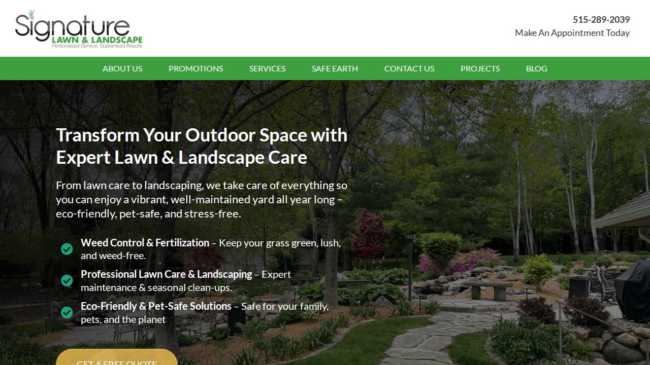 Signature K Organics Llc website screenshot