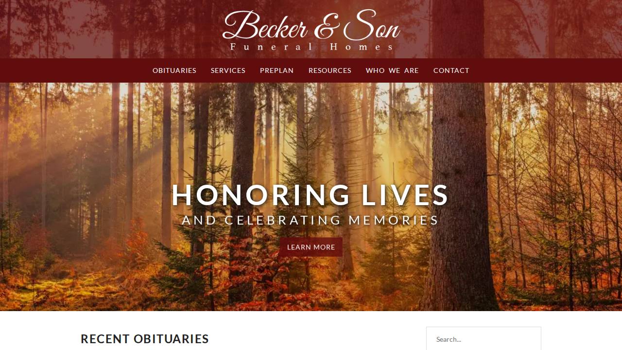 Annie Ungs website screenshot