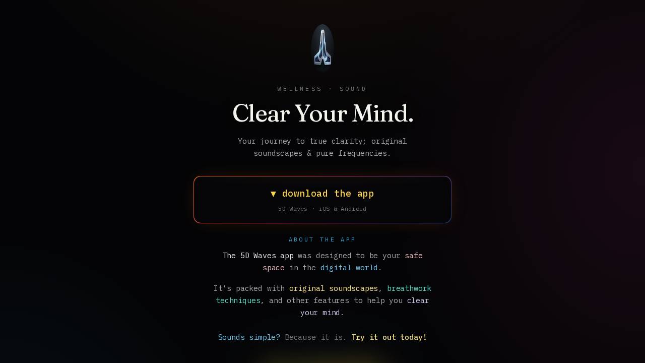 5D Waves Llc website screenshot