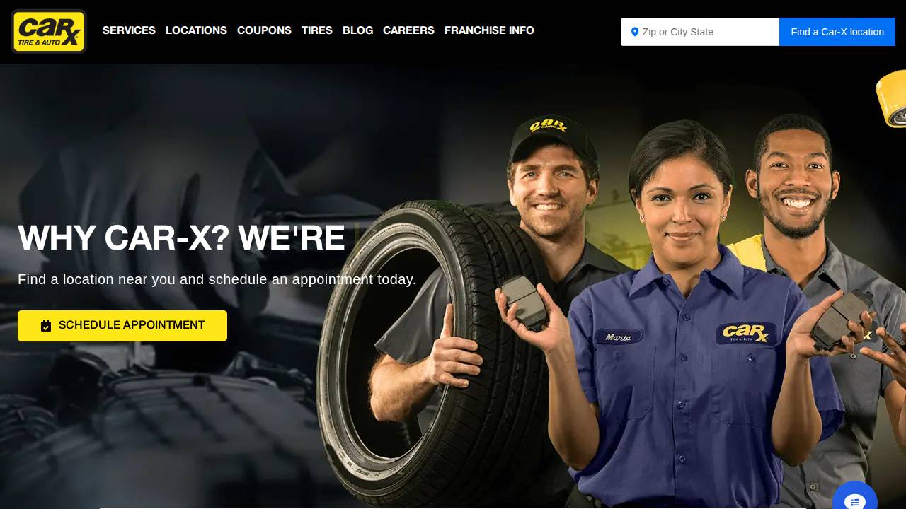 Monro, Inc. website screenshot