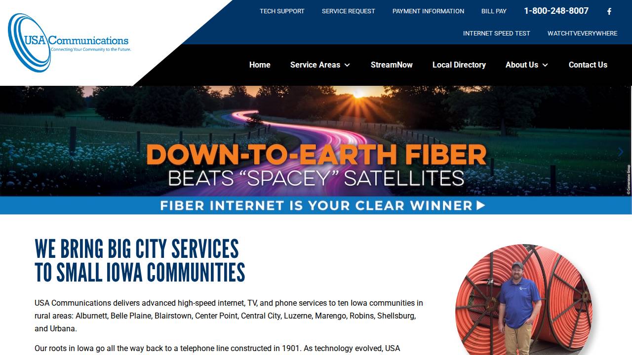 Farmers Mutual Telephone CO & Subs website screenshot