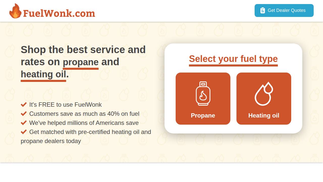 Co-op OIL Company website screenshot