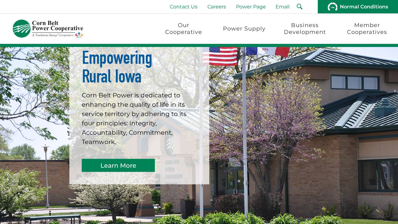 Boone Valley Electric Coop website screenshot