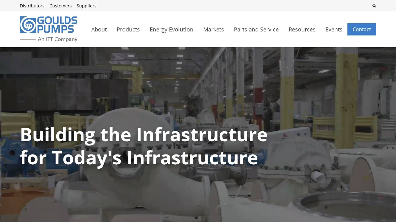 ITT Goulds Pumps INC website screenshot