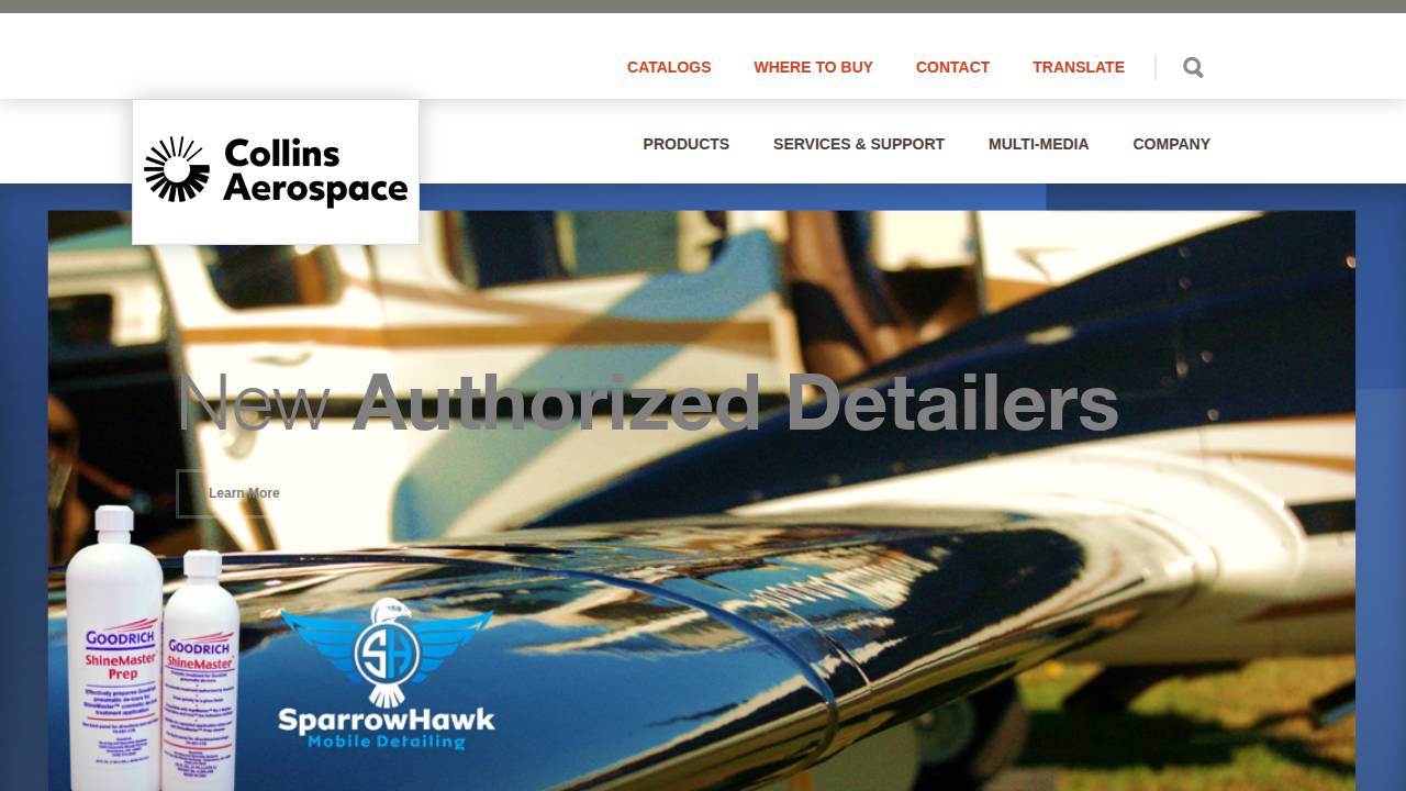 Goodrich Corporation website screenshot