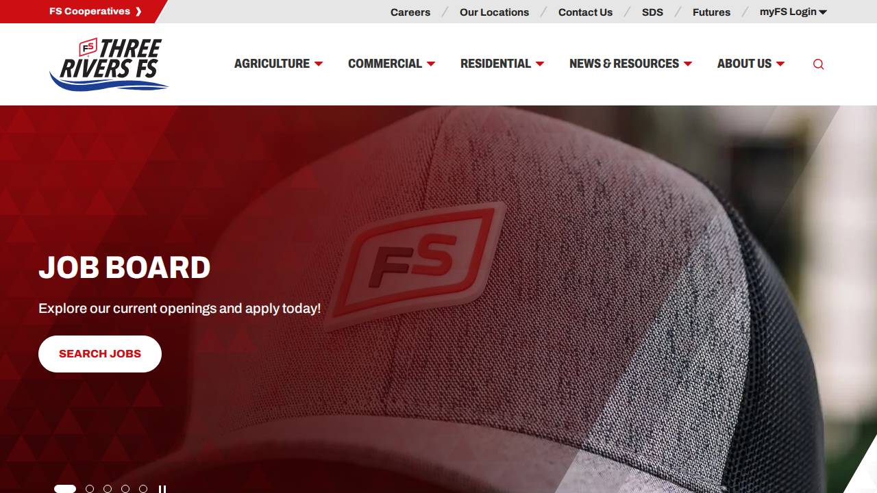 Three Rivers FS Company website screenshot