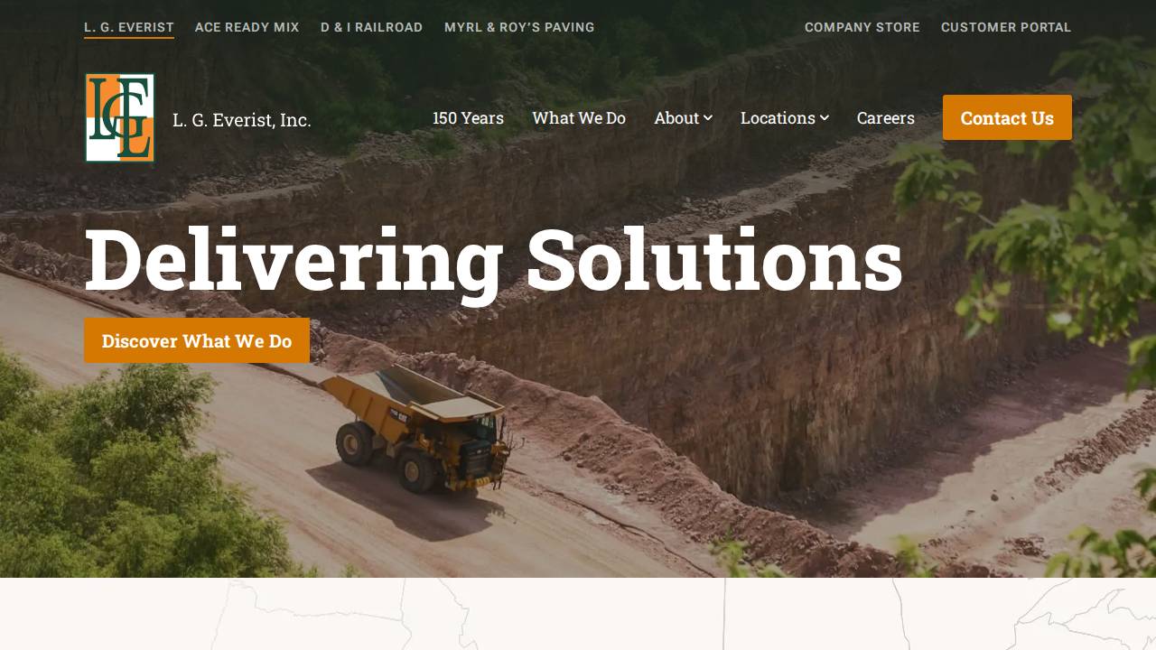 LG Everist INC website screenshot