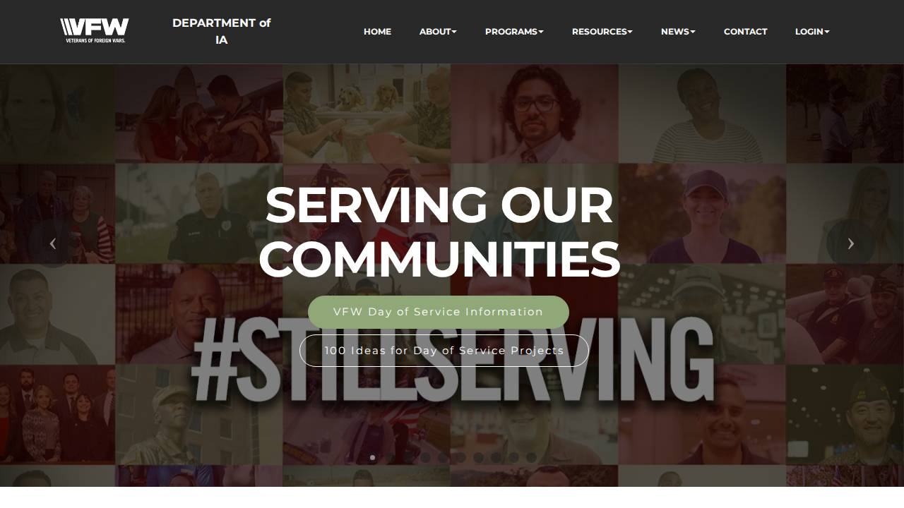 F. W. Galbraith VFW Post 828 website screenshot