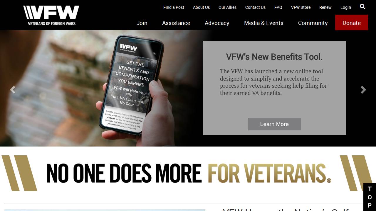 Walter Porsch Post NO. 1856 website screenshot