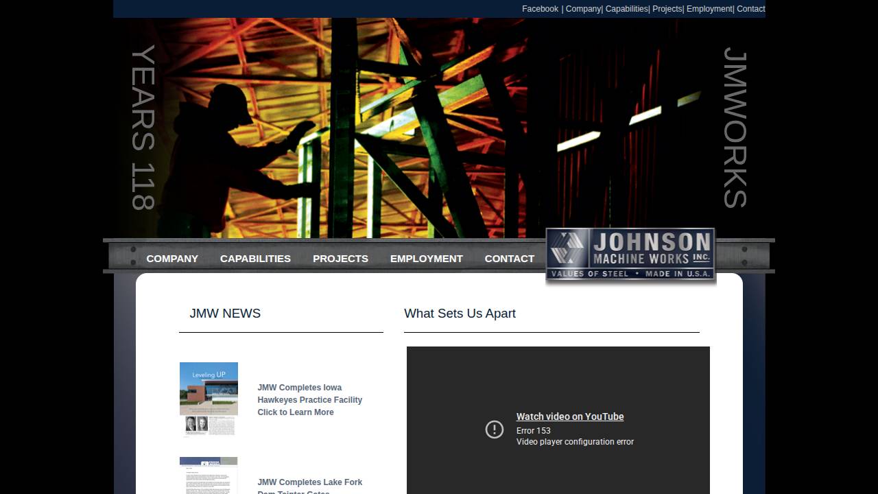Johnson Machine Works Inc, John website screenshot