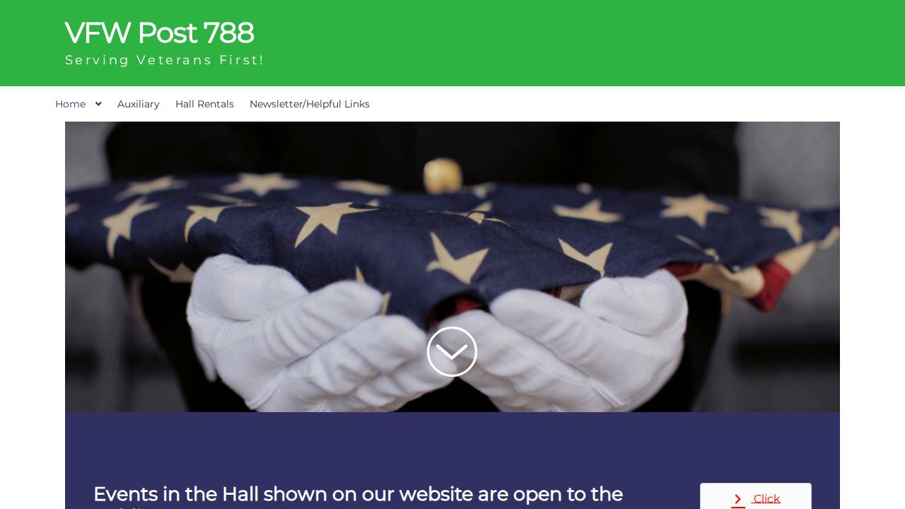 Veterans OF Foreign Wars website screenshot