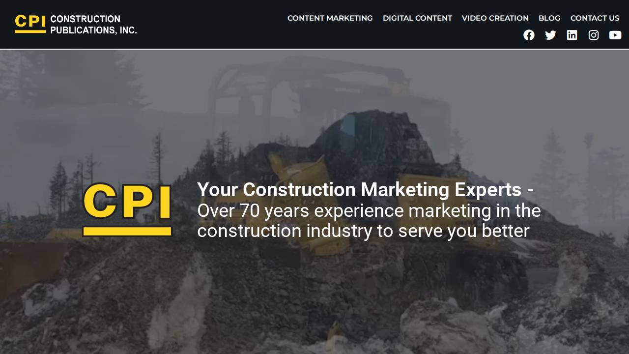 Construction Publications INC website screenshot