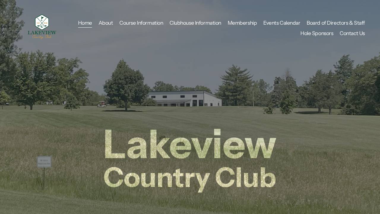 Lakeview Country Club OF Madison website screenshot