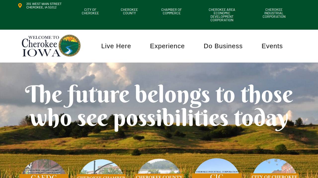 THE Cherokee Country Club website screenshot