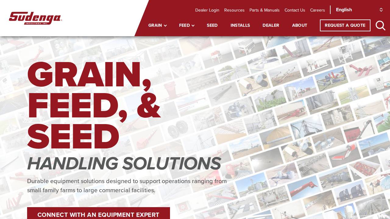 Sudenga Industries INC website screenshot