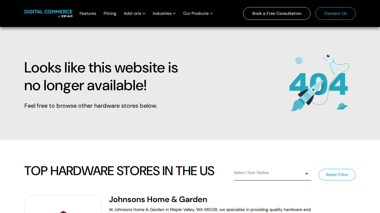 MC COY Hardware Inc website screenshot