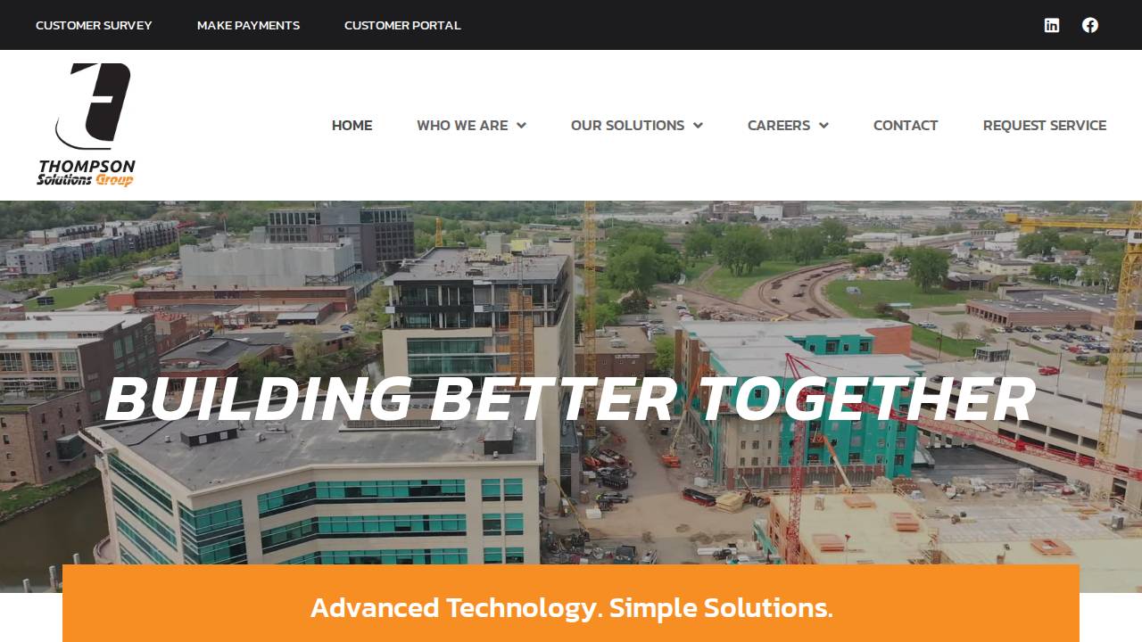Thompson Electric Company website screenshot