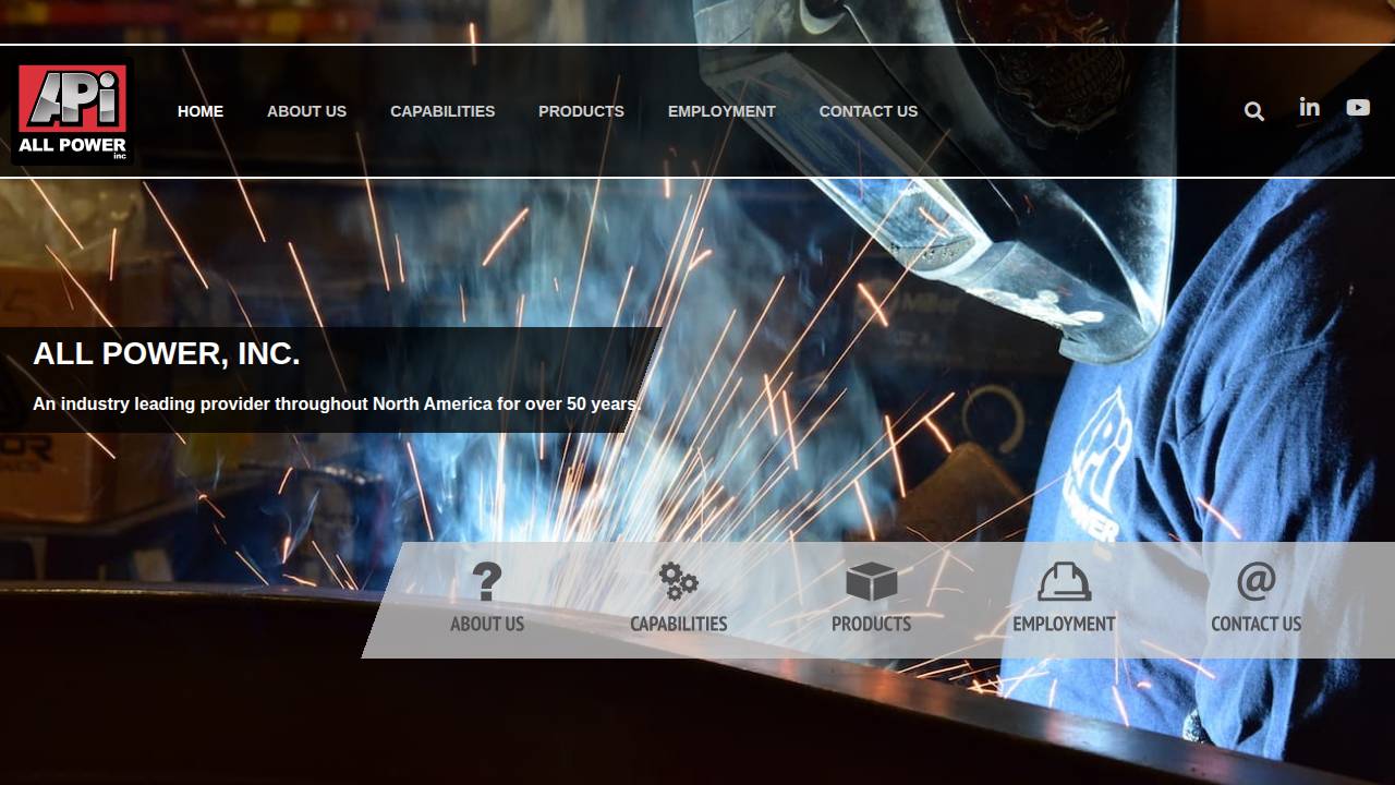 ALL Power Inc, Allp website screenshot