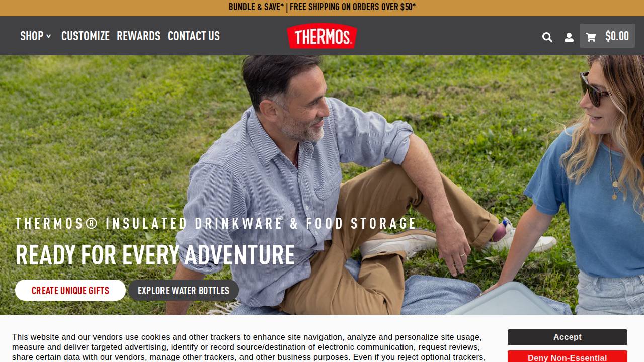 Thermos Company THE website screenshot