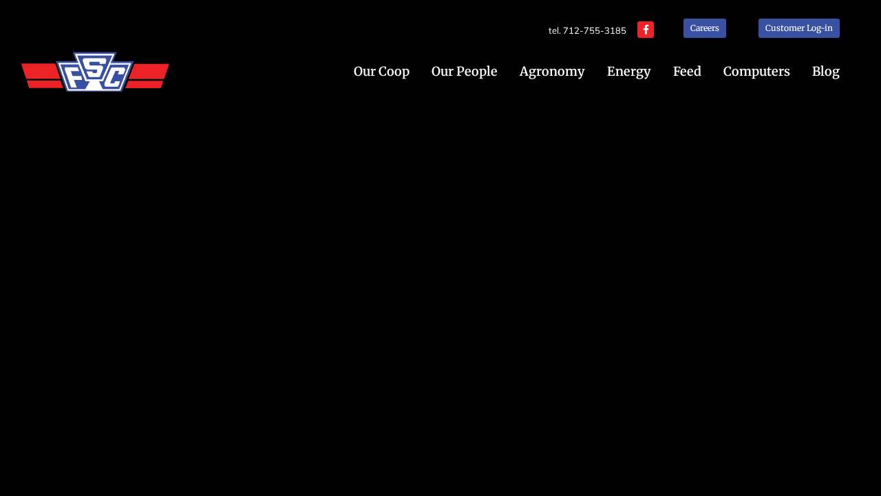 Farm Service Cooperative, Oakland Elevator website screenshot