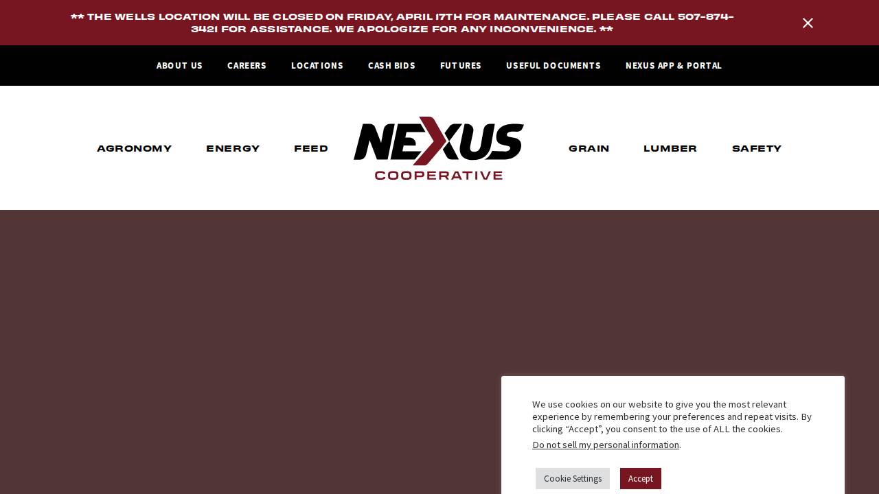 Farm Service Cooperative, Denison Elevator website screenshot
