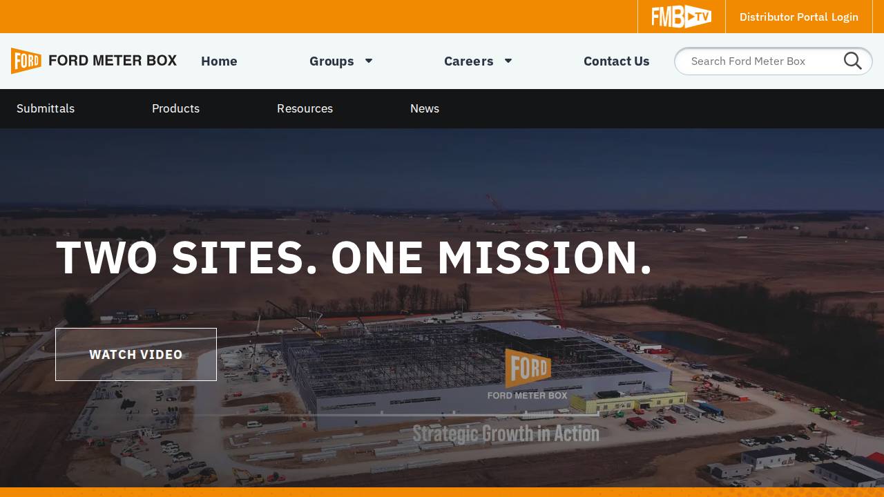 Ford Meter BOX CO INC THE website screenshot