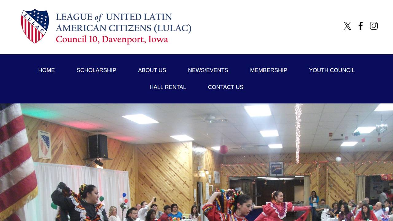 League OF United Amer Citizens #10, L.u.l.a.c. Council #10 INC website screenshot