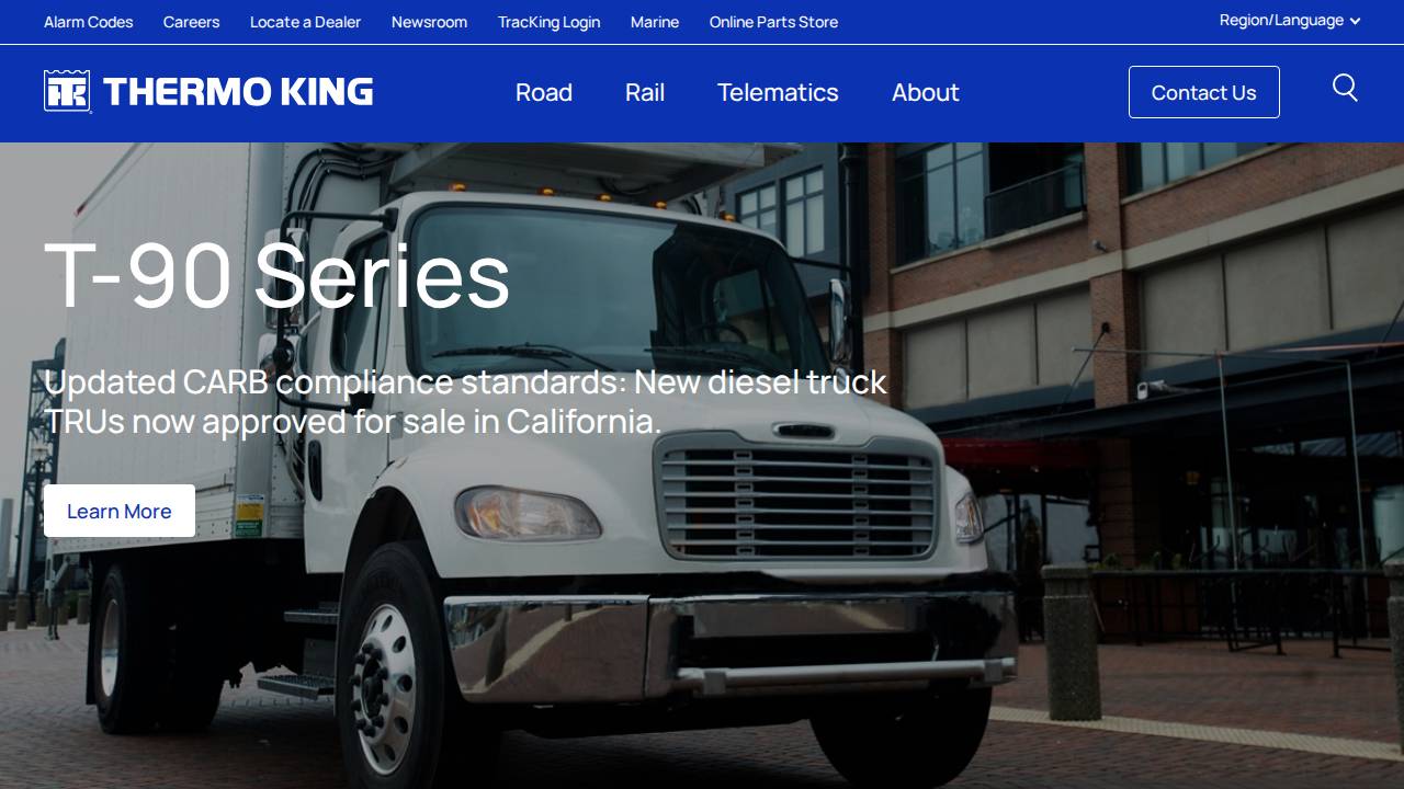 Thermo King Christensen Inc website screenshot