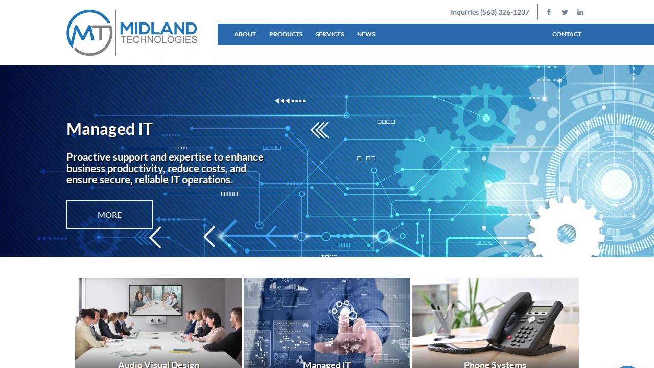 Midland AV Sales INC website screenshot