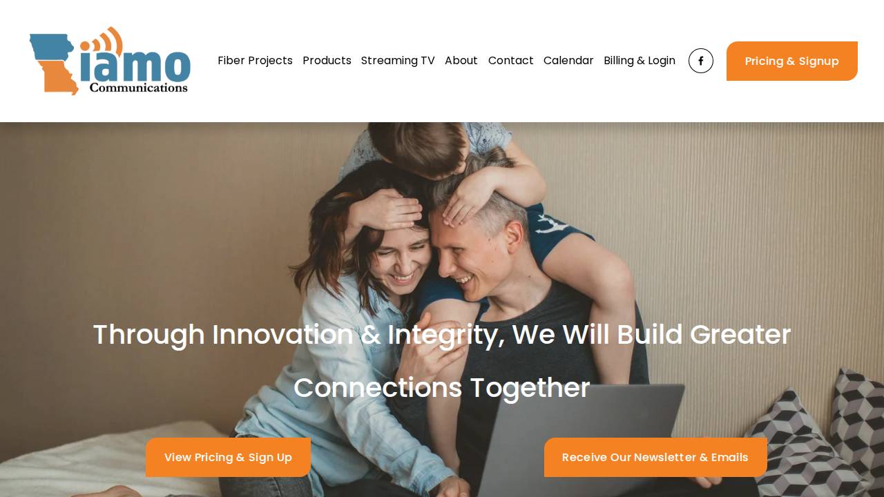 Iamo Telephone Company & Subs website screenshot