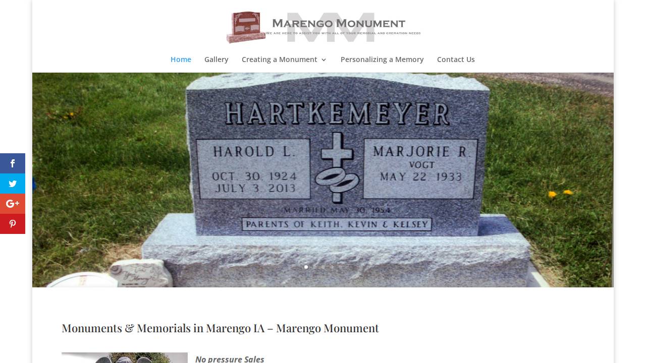 Marengo Publishing Corporation website screenshot