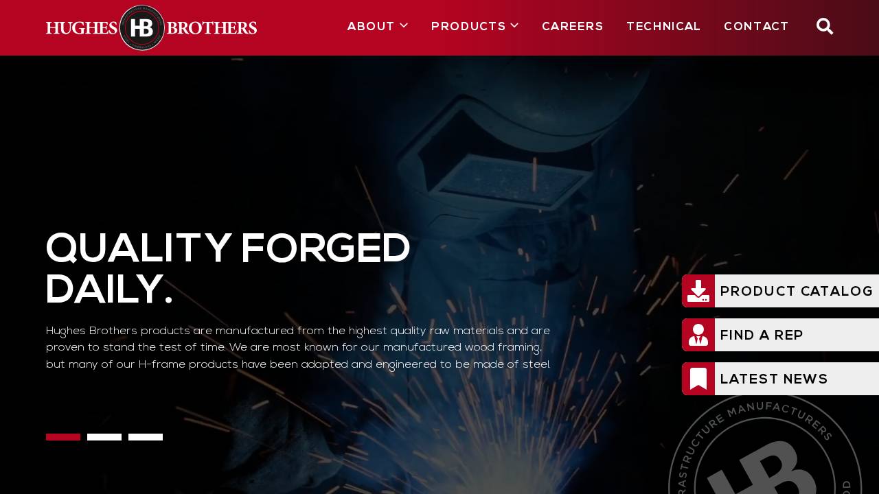 Hughes Brothers INC website screenshot