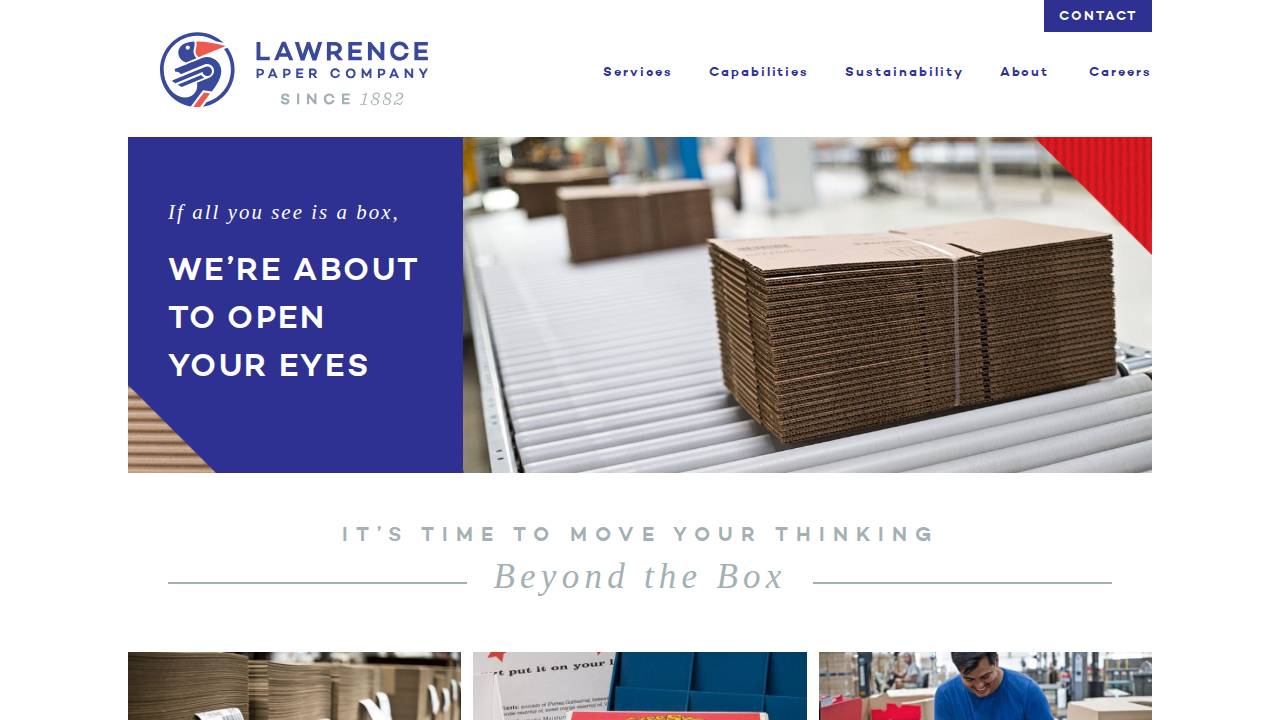 Lawrence Paper CO THE website screenshot