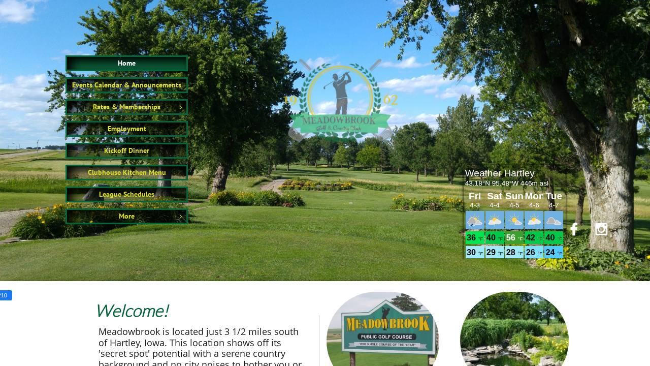 Meadow Brook Golf AND Country Club Incorporated website screenshot