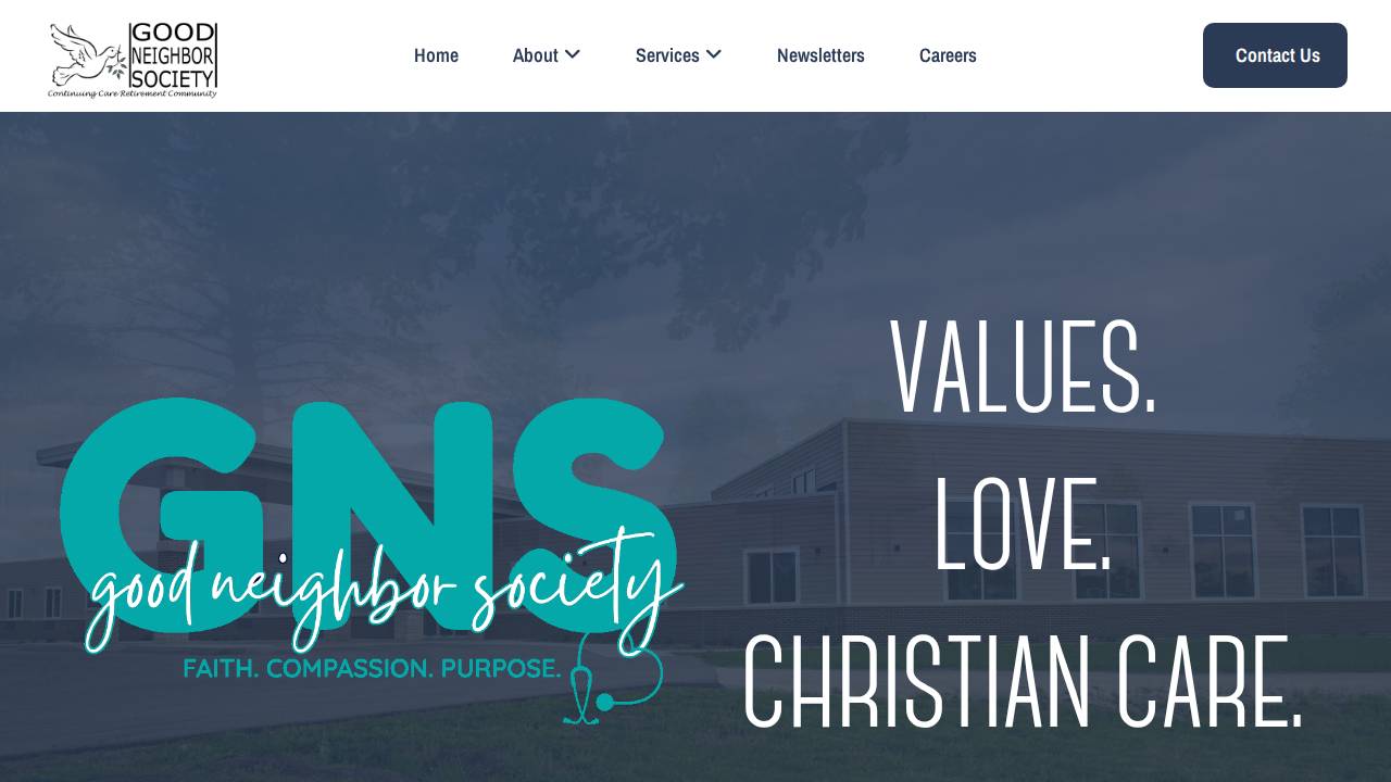 Good Neighbor Society website screenshot