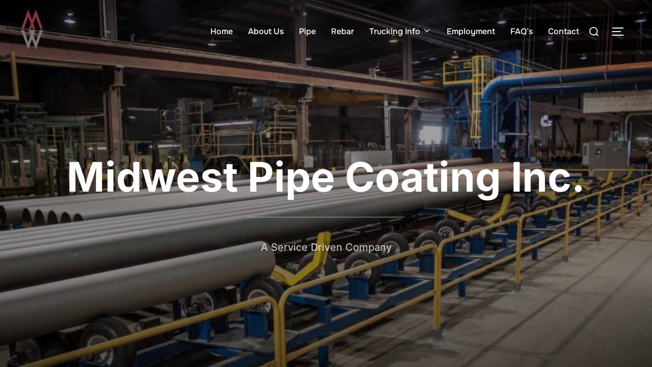 Midwest Pipe Coating INC website screenshot