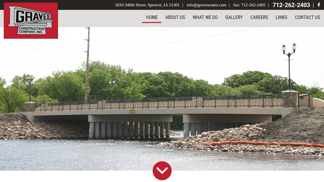 Graves Construction CO INC website screenshot