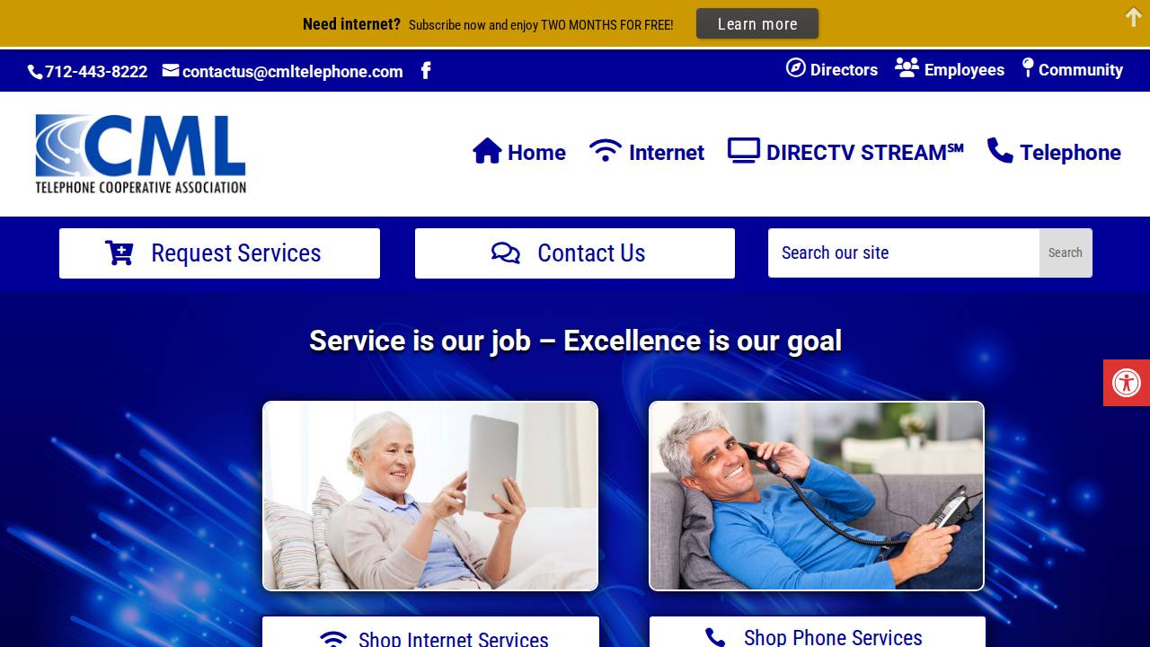 C-m-l Telephone Coop Association website screenshot