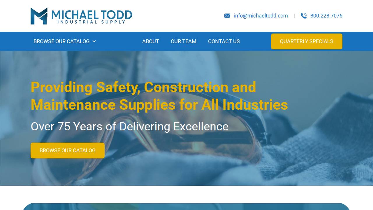 Michael Todd AND CO INC website screenshot