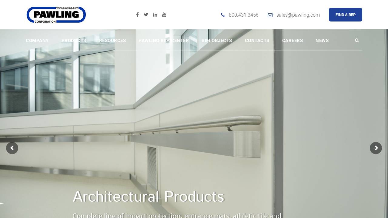 Pawling Corp website screenshot