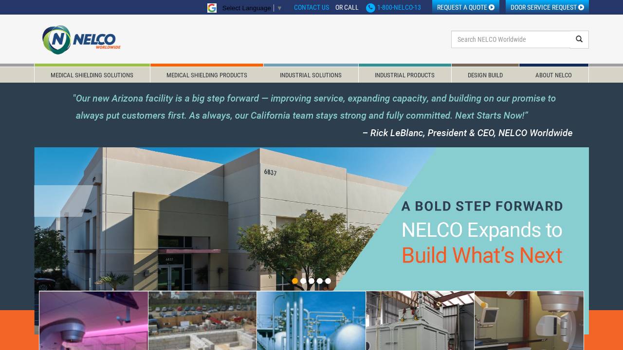 NEW England Lead Burning CO Inc, Nelco website screenshot