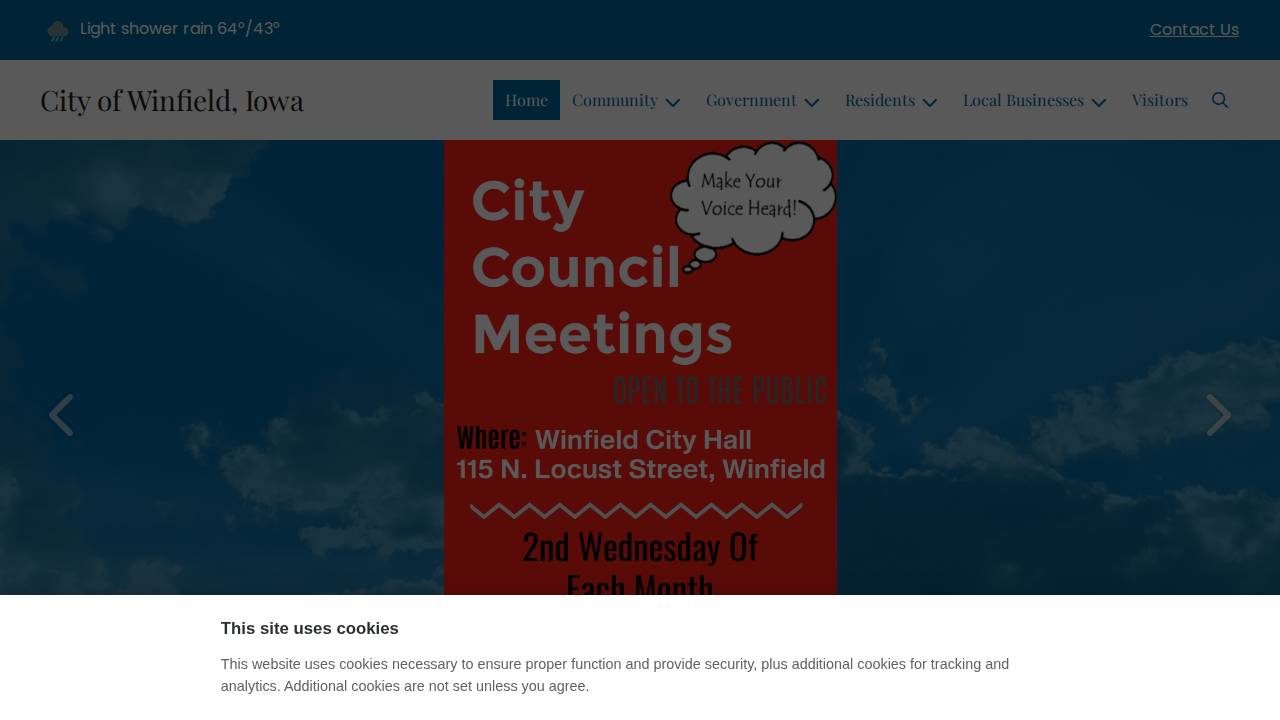 Winfield Area Recreation Center, Winfield Area Recreation CTR website screenshot