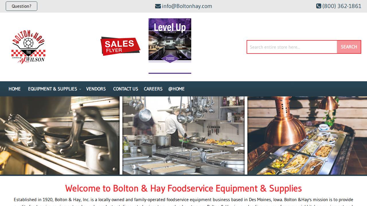 Bolton & HAY INC website screenshot